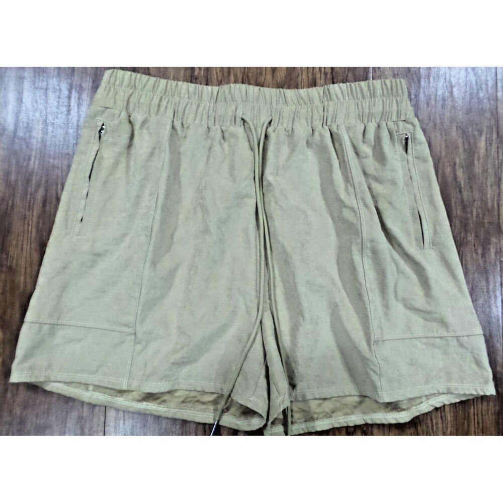 NWT Coco & Carmen Kerrington Pull On Shorts Khaki XXL Women's High Rise Stretch